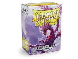 Dragon Shield: Standard Sleeves - Matte Clear Purple (100ct.)