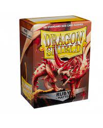 Dragon Shield: Standard Sleeves - Matte Ruby (100ct.)