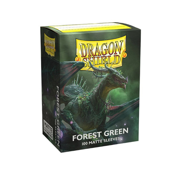 Dragon Shield: Standard Sleeves - Matte Forest Green (100ct.)