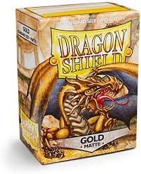 Dragon Shield: Standard Sleeves - Matte Gold (100ct.)