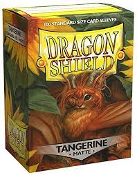 Dragon Shield: Standard Sleeves - Matte Tangerine (100ct.)