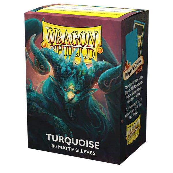 Dragon Shield: Standard Sleeves - Matte Turquoise (100ct.)