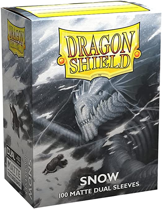 Dragon Shield: Standard Sleeves - Matte Dual Snow (100ct.)