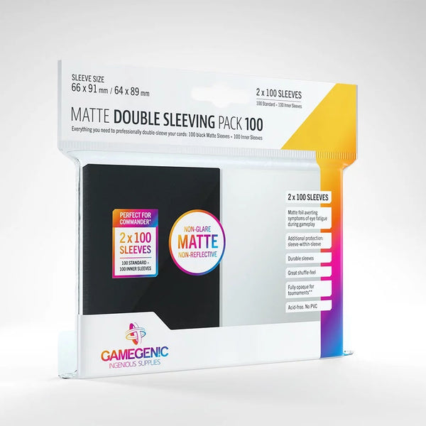 Gamegenic: Matte Double Sleeving Pack (100ct.)