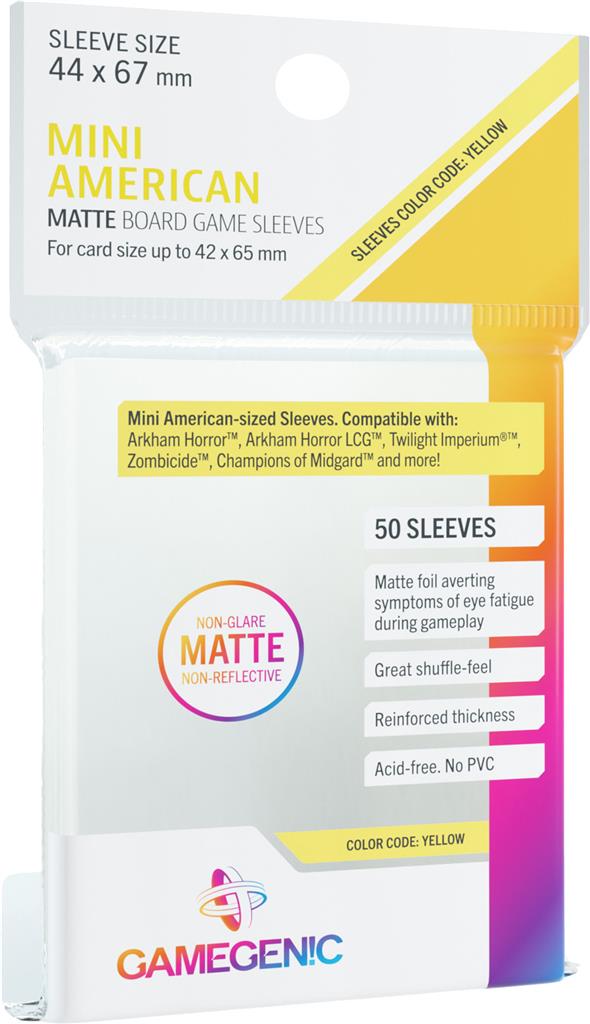 Gamegenic: Matte Sleeves (50ct.) - Mini American