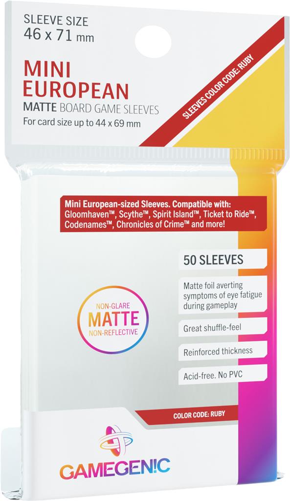 Gamegenic: Matte Sleeves - Mini European (50ct.)