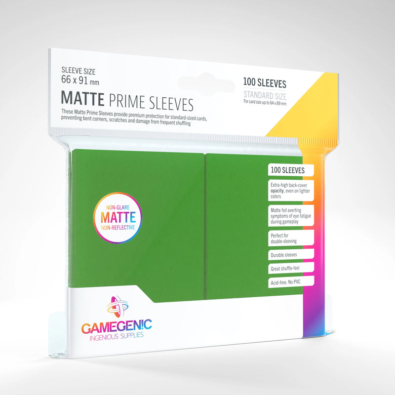 Gamegenic: Matte Prime Sleeves - Green (100ct.)