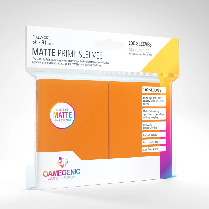 Gamegenic: Matte Prime Sleeves - Orange (100ct.)