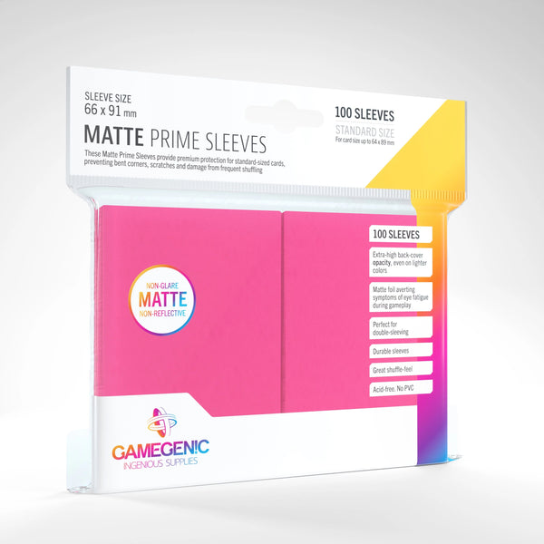 Gamegenic: Matte Prime Sleeves - Pink (100ct.)
