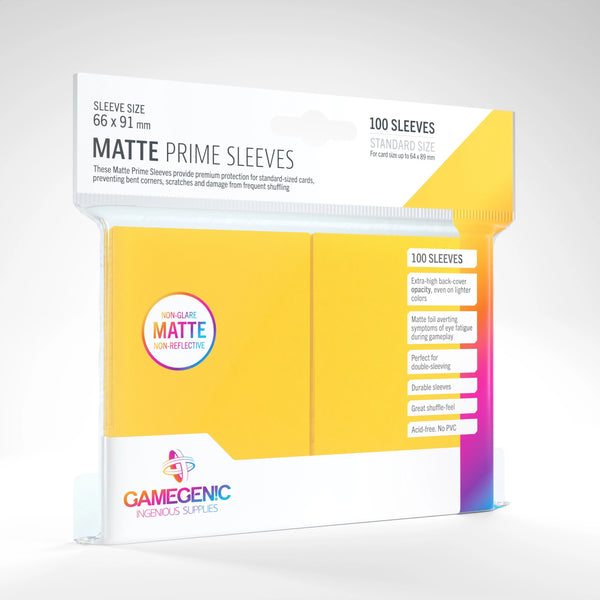 Gamegenic: Matte Prime Sleeves - Yellow (100ct.)