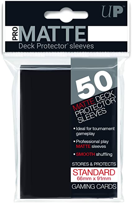 Ultra PRO: PRO-Matte Standard Sleeves - Black (50ct.)