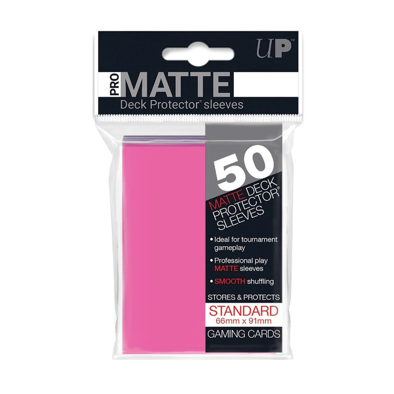 Ultra PRO: PRO-Matte Standard Sleeves - Bright Pink (50ct.)