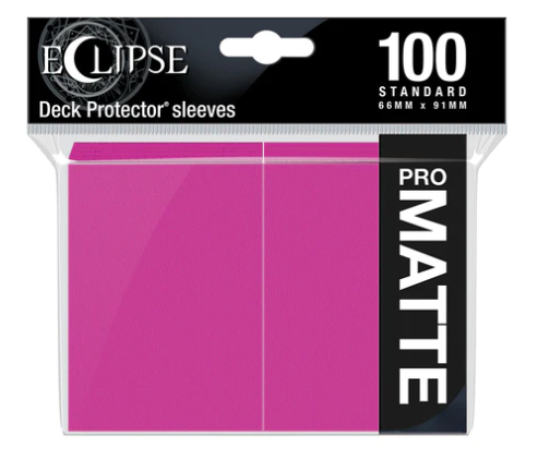 Ultra PRO: PRO-Matte Eclipse Standard Sleeves - Hot Pink (100ct.)