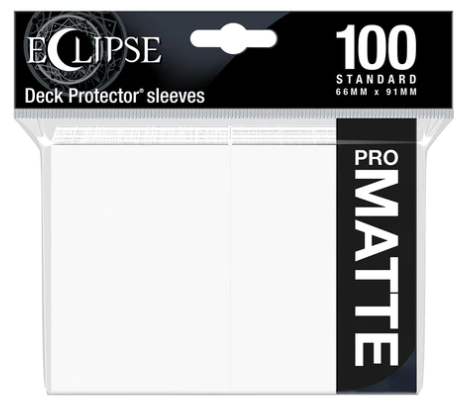 Ultra PRO: PRO-Matte Eclipse Standard Sleeves - White (100ct.)