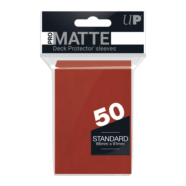 Ultra PRO: PRO-Matte Standard Sleeves - Red (50ct.)