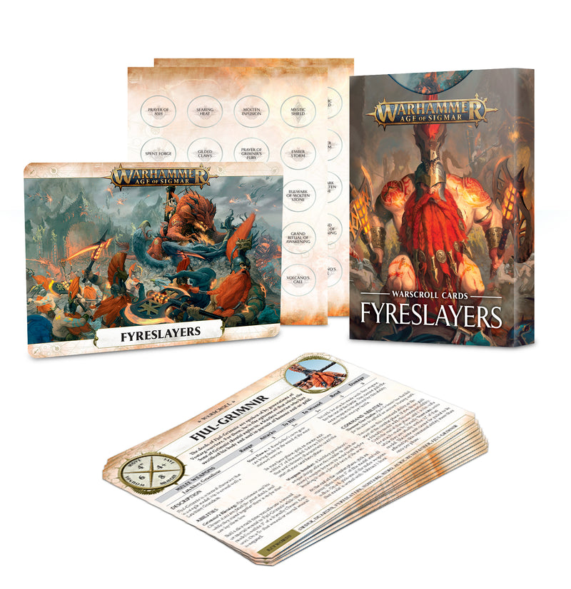 Warhammer AoS: Fyreslayers - Warscroll Cards