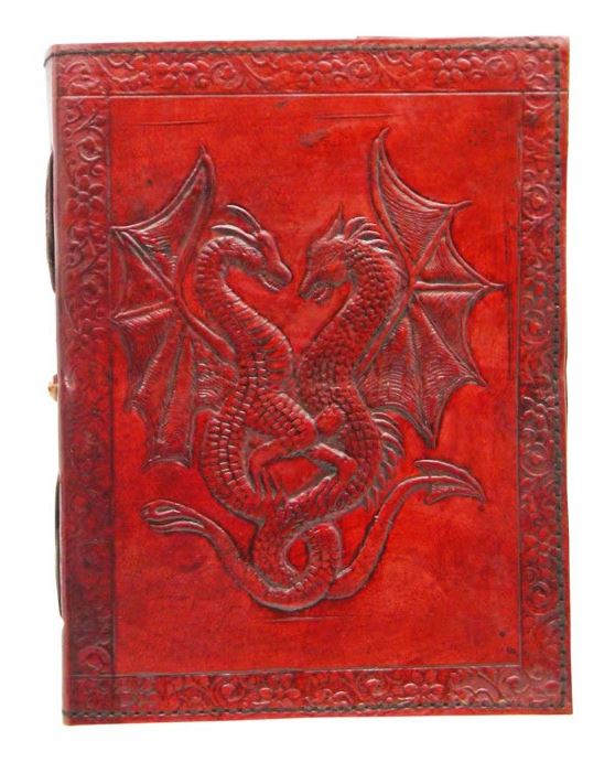 Journal - Double Dragon (Leather w/ Cord)