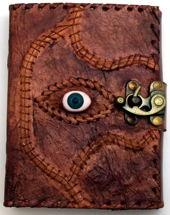 Journal - Eye with Scars (Leather w/ Lock)