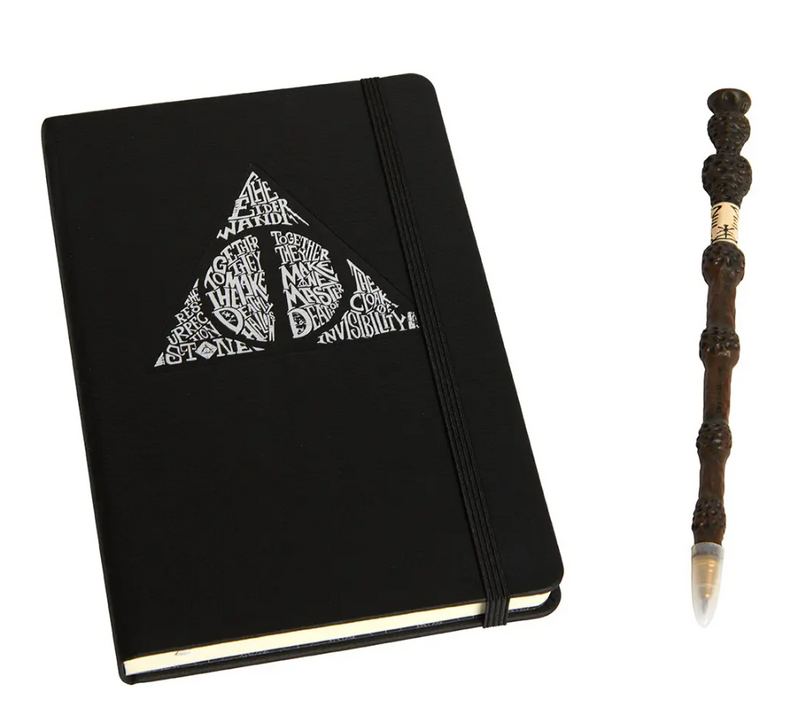 Harry Potter: Deathly Hallows Hardcover Journal and Elder Wand Pen Set