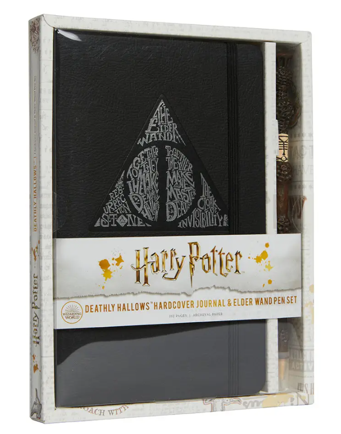 Harry Potter: Deathly Hallows Hardcover Journal and Elder Wand Pen Set