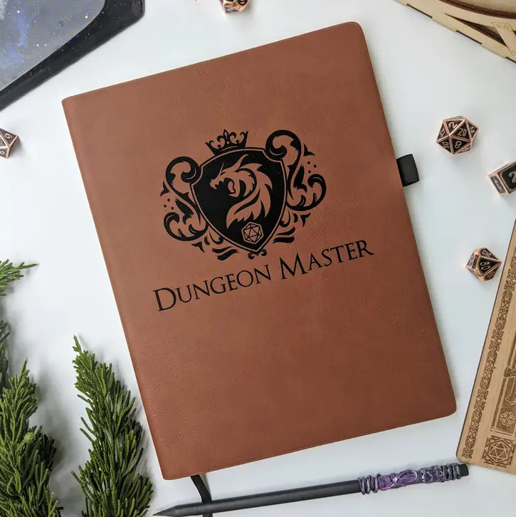 North to South: Journal - Dungeon Master Crest (Vegan Leather)