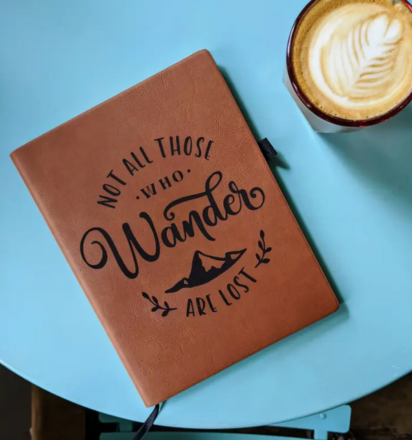 North to South: Journal - Not All Those Who Wander Are Lost (Vegan Leather)