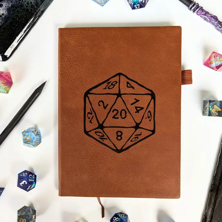 North to South: Mini Dot Journal - D20 (Vegan Leather)