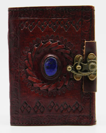 Journal - Small Stone Eye (Leather w/ Clasp)