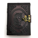 Journal - Unicorn Head (Leather w/ Lock)