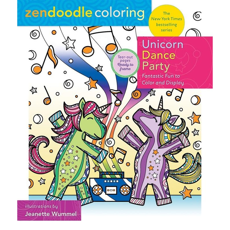 Zendoodle: Unicorn Dance Party Coloring Book