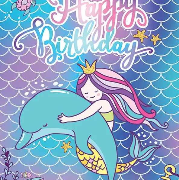 Birthday Card - Mermaid
