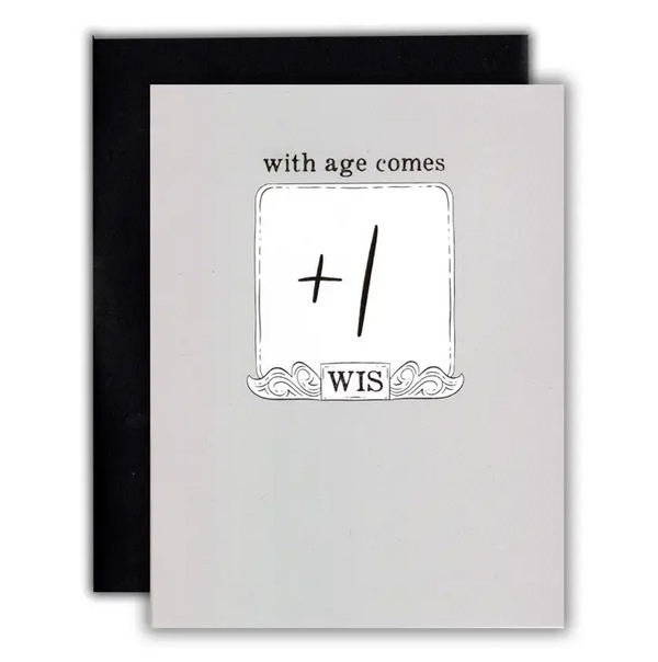 Birthday Card - +1 Wisdom