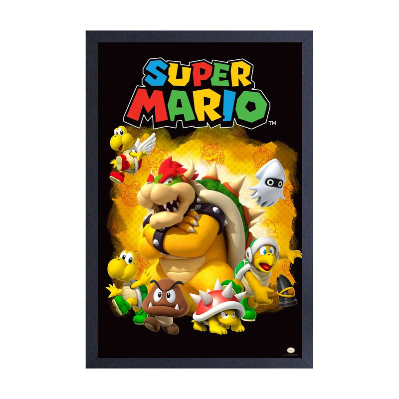 Super Mario: Framed Art Print - Bowser and His Minions