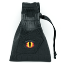 Dice Bag - Black Leatherette Demon Eye