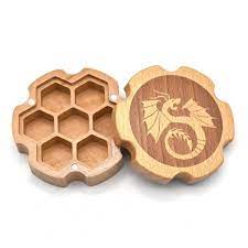 Foam Brain Games: Dice Box - Hexagonal Beech Wood