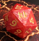 Foam Brain Games: D20 - Titan 55mm (Red Pearl)