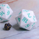 Foam Brain Games: D20 - Titan 55mm (White with Teal)