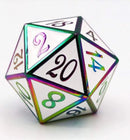Foam Brain Games: D20 - Extra Large 35mm (Burnt Opal with White)