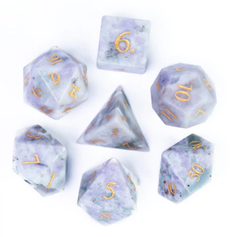 Foam Brain Games: RPG Gemstone Dice Set - Auspicious Jade