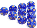 Foam Brain Games: D10 Set - Blue Pearl (10pc.)