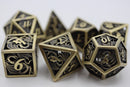 Foam Brain Games: RPG Metal Dice Set - Hollow Bronze Dragon