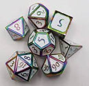 Foam Brain Games: RPG Metal Dice Set - Burnt Opal with White