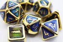 Foam Brain Games: RPG Metal Dice Set - Prismatic Spray Color Changing