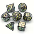 Foam Brain Games: RPG Metal Dice Set - Color Shifting (Fields of Green)