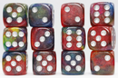 Foam Brain Games: D6 Set - Cosmic Mystery Glitter (12ct.)