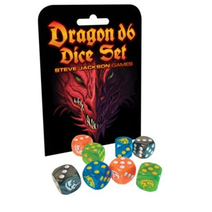 Steve Jackson Games: D6 Set - Dragon (8ct.)