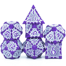Foam Brain Games: RPG Metal Dice Set - Dagger of Venom (Purple)