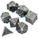 Foam Brain Games: RPG Metal Dice Set - Dagger of Venom (Silver)