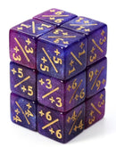 Foam Brain Games: +1/-1 Counter Dice - Dark Blue and Purple
