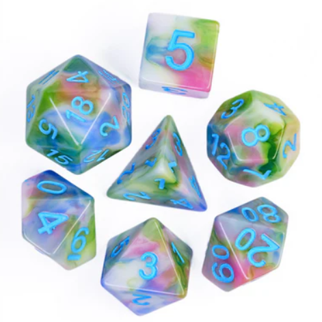 Foam Brain Games: RPG Dice Set - Field of Spring